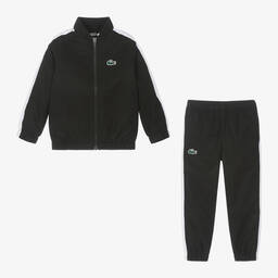 Lacoste-Boys Black Tracksuit | Childrensalon Outlet
