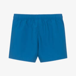 Lacoste-Boys Blue Crocodile Swim Shorts | Childrensalon Outlet