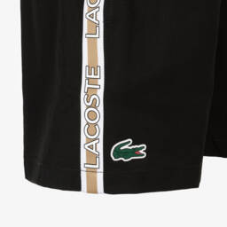 Lacoste-Boys Breathable Black Athletic Shorts | Childrensalon Outlet