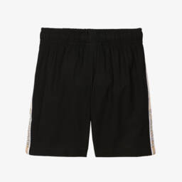 Lacoste-Boys Breathable Black Athletic Shorts | Childrensalon Outlet