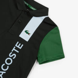 Lacoste-Boys Dark Onyx Moisture-Wicking Polo | Childrensalon Outlet
