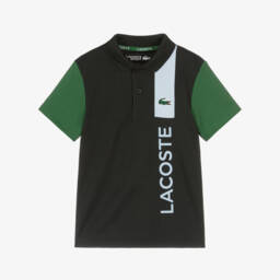 Lacoste-Boys Dark Onyx Moisture-Wicking Polo | Childrensalon Outlet