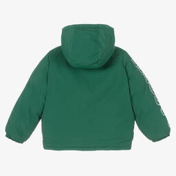 Lacoste-Boys Green Padded Jacket | Childrensalon Outlet