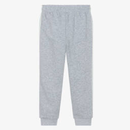 Lacoste-Boys Grey Cotton Joggers with Colorful Trim | Childrensalon Outlet