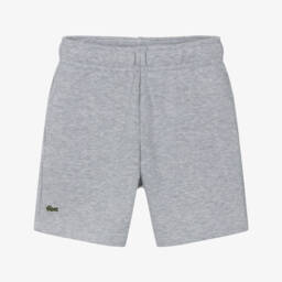 Lacoste-Boys Heathered Cotton Comfort Shorts | Childrensalon Outlet