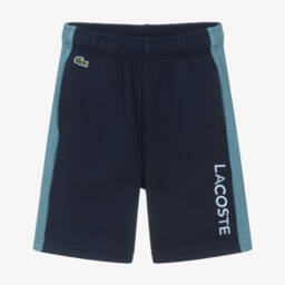 Lacoste-Шорты из синего трикотажа для мальчиков | Childrensalon Outlet