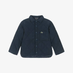 Lacoste-Boys Quilted Navy Outerwear | Childrensalon Outlet