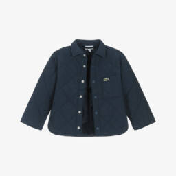 Lacoste-Boys Quilted Navy Outerwear | Childrensalon Outlet