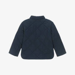 Lacoste-Boys Quilted Navy Outerwear | Childrensalon Outlet