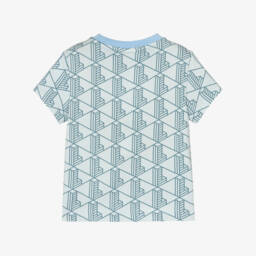 Lacoste-Футболка из хлопка с небесным монограммой для мальчиков | Childrensalon Outlet
