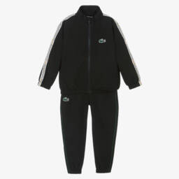 Lacoste-طقم رياضي أنيق باللون الأسود للأولاد | Childrensalon Outlet