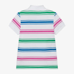 Lacoste-Boys Striped Cotton Polo Essential | Childrensalon Outlet