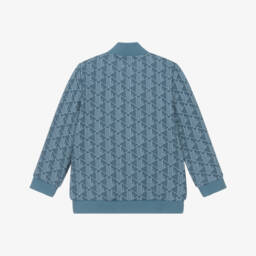 Lacoste-Boys Stylish Blue Jacquard Jacket | Childrensalon Outlet
