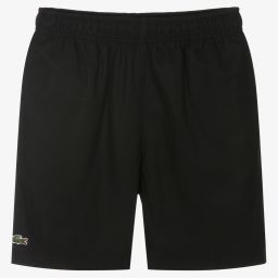 Lacoste-Teen Boys Black Shorts | Childrensalon Outlet