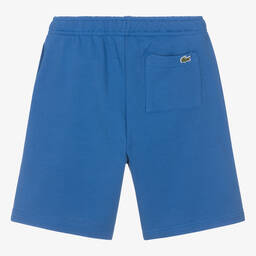 Lacoste-Teen Boys Blue Cotton Jersey Shorts | Childrensalon Outlet