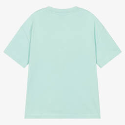 Lacoste-تيشيرت تينز ولادي قطن عضوي لون أخضر | Childrensalon Outlet