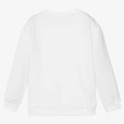 Lacoste-Teen Boys White Sweatshirt | Childrensalon Outlet
