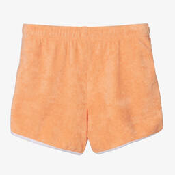 لاكوست-شورت قطن تيري لون برتقالي فاتح للمراهقات | Childrensalon Outlet