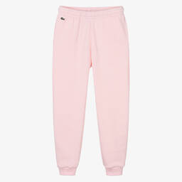 Lacoste-Teen Girls Pink Cotton Joggers | Childrensalon Outlet