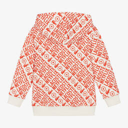 Lacoste-White & Red Netflix Logo Hoodie | Childrensalon Outlet