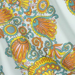 Lanvin- Blue Flower Swirl Crêpe Dress | Childrensalon Outlet