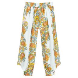 Lanvin-Blue Flower Swirl Trousers | Childrensalon Outlet