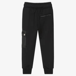Lanvin-Boys Black Milano Jersey Joggers | Childrensalon Outlet