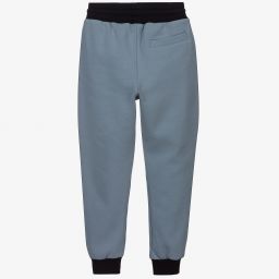 Lanvin-Boys Blue Cotton Joggers | Childrensalon Outlet