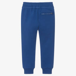 Lanvin-Boys Blue Organic Cotton Joggers | Childrensalon Outlet