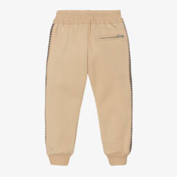 Lanvin-Boys Organic Beige Jogging Bottoms | Childrensalon Outlet