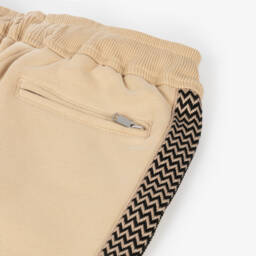 Lanvin-Boys Organic Beige Jogging Bottoms | Childrensalon Outlet