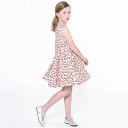 Lanvin-Girls Daisy Print Skater Dress | Childrensalon Outlet