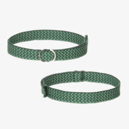 Lanvin-Girls Elegant Green Poplin Dress | Childrensalon Outlet