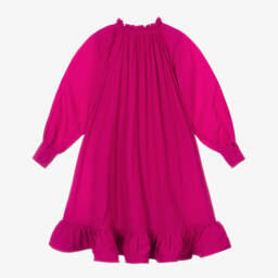 لانفان-فستان كشكش لون زهري | Childrensalon Outlet