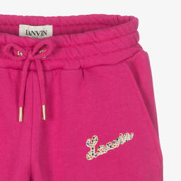 Lanvin-Girls Fuchsia Pink Joggers | Childrensalon Outlet