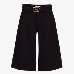 Lanvin-Navy Blue Wide Leg Trousers | Childrensalon Outlet