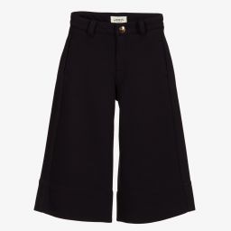 Lanvin-Navy Blue Wide Leg Trousers | Childrensalon Outlet