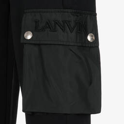 Lanvin-Teen Boys Black Jersey Joggers | Childrensalon Outlet