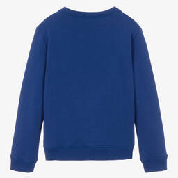Lanvin-Teen Boys Blue Cotton Sweatshirt | Childrensalon Outlet