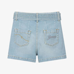 Lanvin-Teen Girls Blue Denim Shorts | Childrensalon Outlet