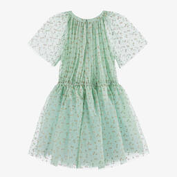Lanvin-Teen Girls Mint Green Glitter Tulle Dress | Childrensalon Outlet