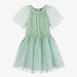 Lanvin-Teen Girls Mint Green Glitter Tulle Dress | Childrensalon Outlet