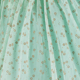 Lanvin-Teen Girls Mint Green Glitter Tulle Dress | Childrensalon Outlet
