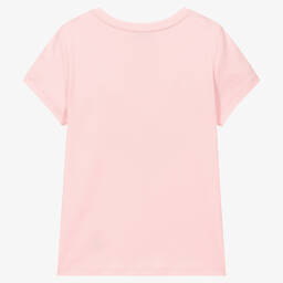 Lanvin-Teen Girls Pink Daisy Logo T-Shirt | Childrensalon Outlet