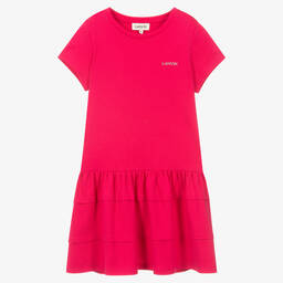 Lanvin-Teen Girls Pink Logo Dress | Childrensalon Outlet
