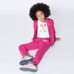 Lanvin-Teen Girls Pink Logo Joggers | Childrensalon Outlet