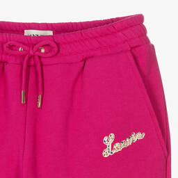 Lanvin-Teen Girls Pink Logo Joggers | Childrensalon Outlet