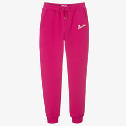Lanvin-Teen Girls Pink Logo Joggers | Childrensalon Outlet
