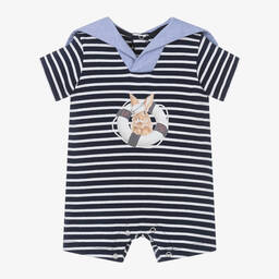 Lapin House-تبّان فيسكوز جيرسي مقلم لون كحلي للمواليد | Childrensalon Outlet