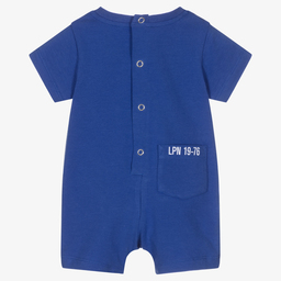 Lapin House-Baby Boys Blue Cotton Shortie | Childrensalon Outlet